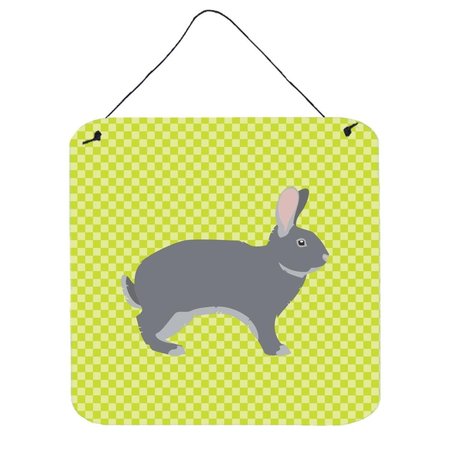 MICASA Giant Chinchilla Rabbit Green Wall or Door Hanging Prints6 x 6 in. MI234145